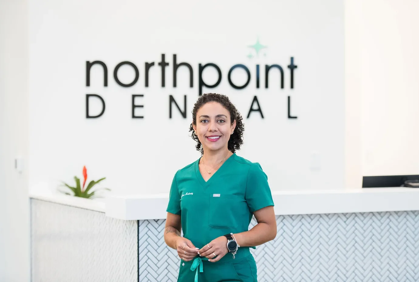 Dr. Sara Makary Standing in her waiting room