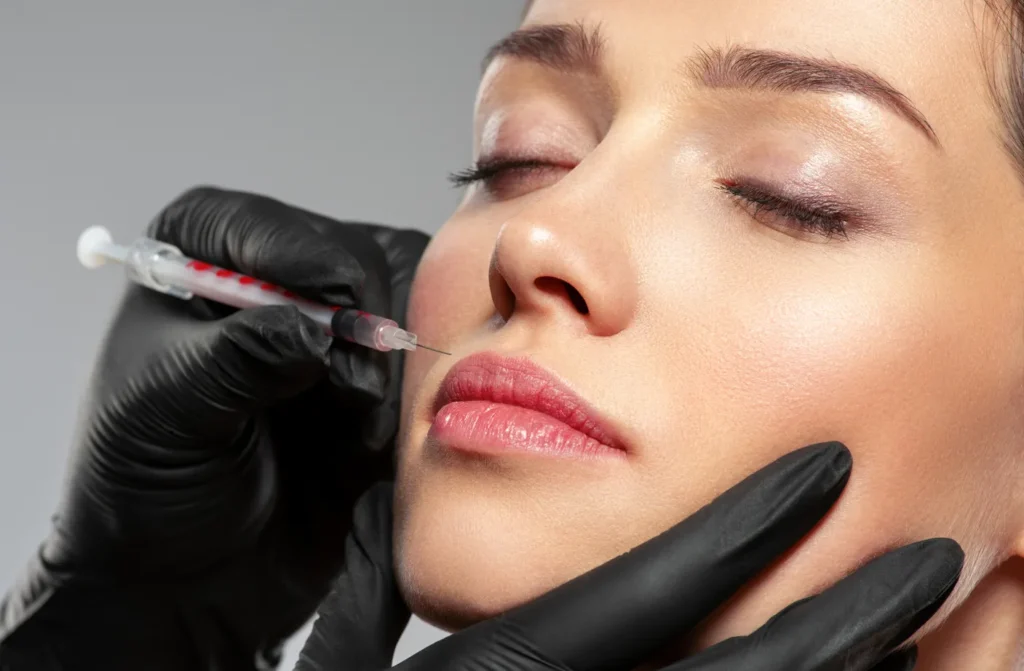 Professional facial rejuvenation treatment being performed in a luxurious Jacksonville office