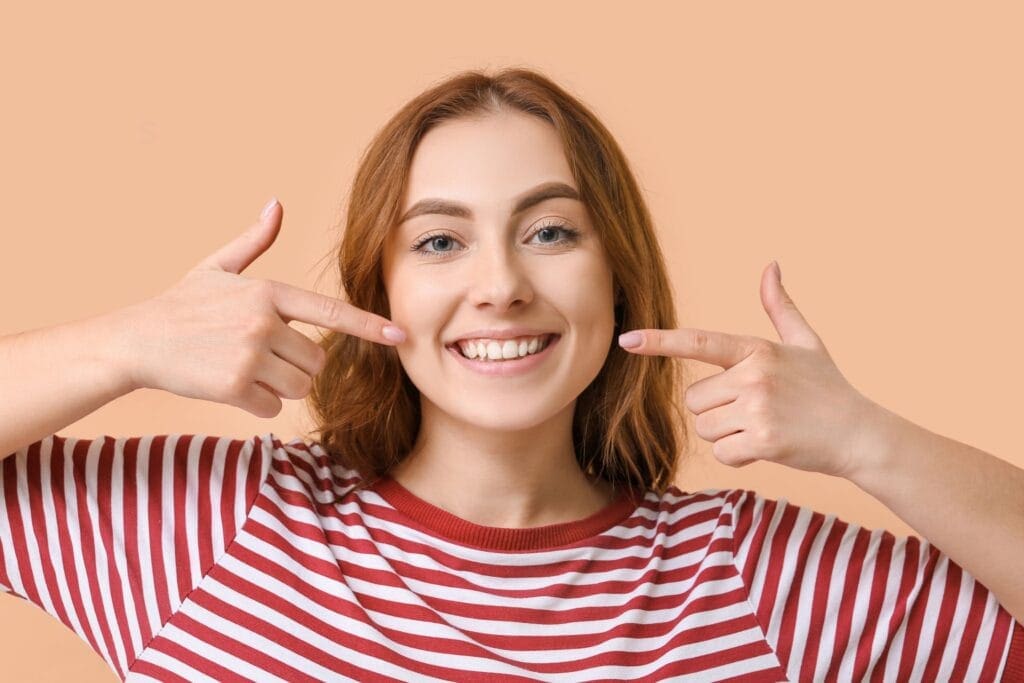 Smiling patient
